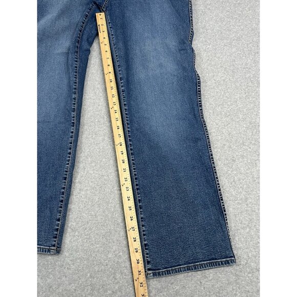 Jag Jeans Womens 20W Blue Stretch Straight Leg Denim Pants Plus Size - Picture 15 of 16